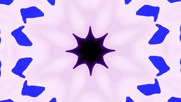 Kaleidoscope dynamic creative background of a star shaped. Design. Psychedelic pattern of changing multicolored shapes. video