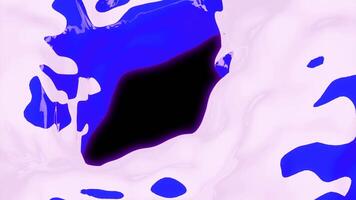 Blue and white blob. Design.A huge heavy mass in animation that spreads throughout the footage. video