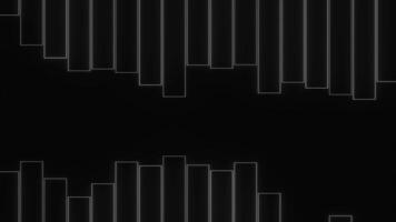 Black background. Design.Clear graphics in animation that hammer in different directions. video