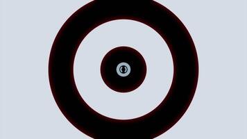 Hypnotic pulsating background with rings. Design. Circles and rings of stripes. Ripples of hypnotic moving rings in musical style video