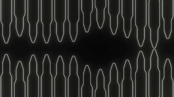 Up and down moving bar silhouettes isolated on a black background. Design. Randomly sliding columns. video