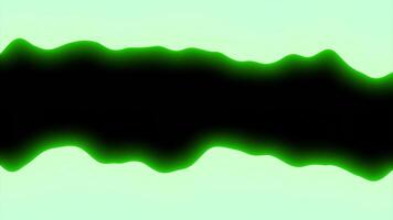 Abstract neon black and green wavy stream. Design. Rippling colorful horizontal stripes. video