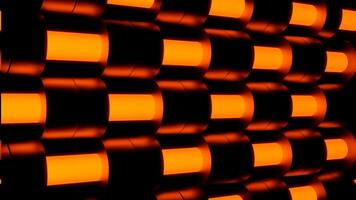 Abstract moving batteries, details of mechanism. Design. Fluid substance flowing inside parallel tubes. video