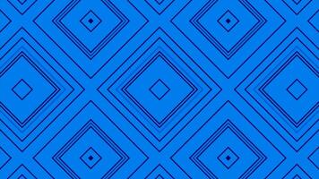 Abstract kaleidoscopic background with moving rhombuses. Design. Pattern of widening and narrowing down squares. video
