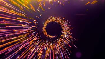 Spiral with lines of cosmic flow. Motion. Beautiful spiral with hypnotic stripes. Stripes move in spiral flow video