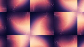 Red and purple patterns. Motion.Large floating lines on squares creating a trance effect in animation. video