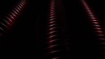 Dark background. Design.Red rings in animation slowly moving forward. video