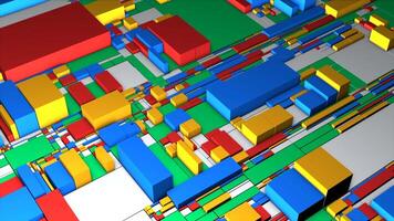 Multicolored rectangles . Motion . Large geometric shapes that change their size in animation. video
