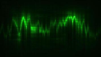 Moving wave line with radiance. Motion. Shining line moves in wave oscillations. Straight line with wavy ripple movements video