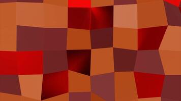 Wavy background of squares with shimmering colors. Design. Background of colored squares with 3d wave distortions. Background oscillates and pulsates with waves of squares video