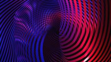Dazzling background. Design.Yellow and bright stripes in the abstraction slowly twist and create movement. video