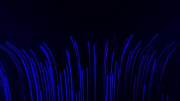 Colorful lines move in curved stream. Motion. Background of bright stream of lines with bend. Moving slide from stream of lines video