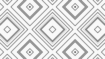 Abstract kaleidoscopic background with moving rhombuses. Design. Pattern of widening and narrowing down squares. video