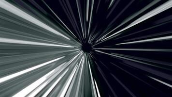 Gray background. Motion.Bright rays of light and subtle in animation rotate in different directions. video