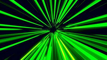 The green corridor. Motion.A bright background with light illumination in the animation that rotates around. video