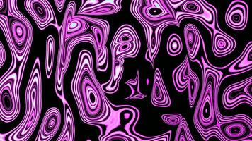 Vibrant paints mixture spinning background. Design. Rotating liquid substance of pink complex shapes on a black background. video