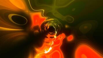 Abstract visualization of hallucinations in a tunnel form. Motion. Flying inside glowing colorful tunnel. video