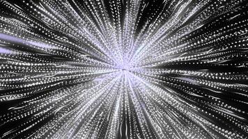 A stream of light rays. Motion.Long streams of light in animation that waver and twitch. video