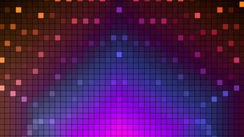 Abstract screen of tiny squares with waves of tv noise. Motion. Gradient colorful screen with glitch effect. video