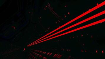 View inside of computer machine. Motion. Abstract digital technological background with lights inside machine. video