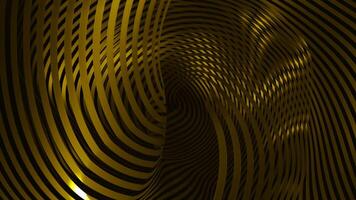 Dazzling background. Design.Yellow and bright stripes in the abstraction slowly twist and create movement. video
