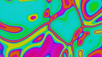 Abstract psychedelic background with colorful acid stains. Design. Moving multicolored transforming shapes. video
