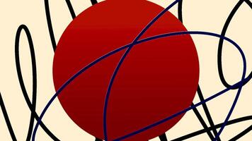 Stylish animation with moving curved lines. Motion. Animated background with moving curved lines for transition or insertion. Animation for presentation or insertion video