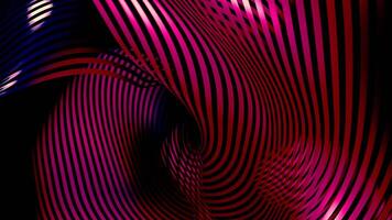3d abstract futuristic background with glowing lines creating transforming shape. Stock clip. Unknown waving material. video