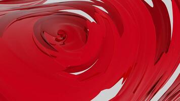Red and green gel. Design.A bright mass in animation with flashes that move in different lines. video