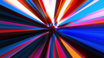 Abstract animation of moving multicolored rays. Motion. Spinning colorful star rays background. video