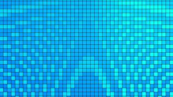 Abstract retro tv screen with grid of small squares. Motion. Bright monitor with moving waves creating noise effect. video