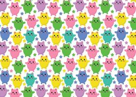 Kitten children's print, texture, paper, cute fluffy cat, pattern vector