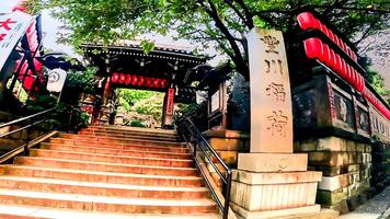 Toyokawa Inari Tokyo Branch Temple, located in Motoakasaka, Minato-ku, Tokyo, Japan It originates from the time when Ooka Echizen no Kami Tadada solicited Dakiniten from Toyokawa Inari and enshrined photo