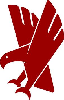 diseño de logotipo de águila simple vector