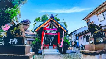 Toyose Shrine, Yaguchi Shrine, Ota Ward, Tokyo, Japan It was founded in 1358 as a shrine to enshrine the murdered military commander Nitta Yoshioki and his retainers who were also killed in battle. photo
