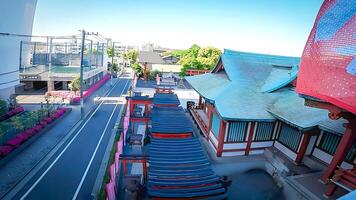 Inari Shrine,Anamori Inari Shrine in Haneda, Ota Ward, Tokyo, Japan.Inari Shrine is one of the most representative shrines in Tokyo, and has a history of being enshrined within Haneda Airport photo