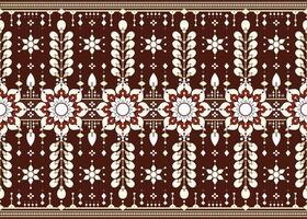 Mandalas and geometric design on dark background, ethnic fabric seamless oriental pattern for cloth, carpet, wallpaper, batik, wrapping etc. vector