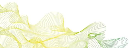 Abstract 3D mesh figure with smooth shapes and yellow-green gradient on white background. Modern illustration for background, website design, wallpaper.Background banner cover artwork vector