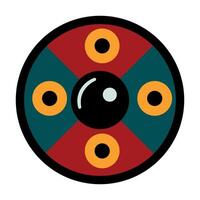 Viking Shield. White background, isolate vector