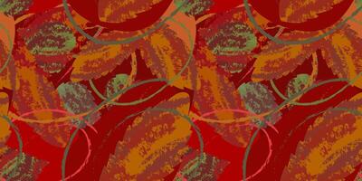 Autumn bright colorful seamless seamless leaf texture pattern for fabric prints, covers, web design, decor for seasonal holidays and festivals.Abstract Autumn infinity pattern. vector