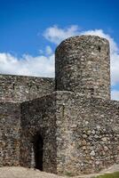 Marvao, Portugal. May 19, 2024. The majestic Marvao Castle in Portugal from various angles, highlighting its historic architecture and panoramic views over the Alentejo landscape. photo
