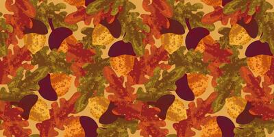 Autumn bright colored seamless template with leaf texture to print on fabric prints, covers, web design, decor for seasonal holidays and festivals.Abstract Autumn Infinity Template. vector