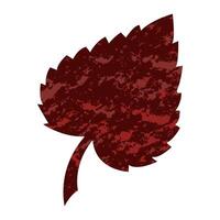 Multicolored dark autumn leaves flat isolated illustration on white background Abstract design handmade fall holiday print on fabric and paper greeting decorations discount sale vector