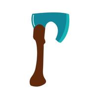 Axe. Viking weapon. White background, isolate. vector