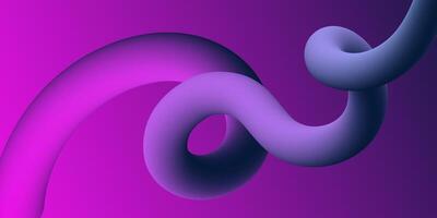 Multicolored purple background with gradient and abstract 3d tube shapes Modern template for your business cover presentation Futuristic banner for invitations announcement websites vector
