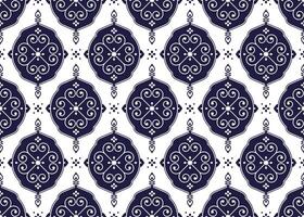 geometric ethnic fabric seamless pattern design for cloth, carpet, batik, wallpaper, background, wrapping etc. vector