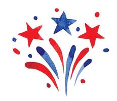 firework for american independence day. vector