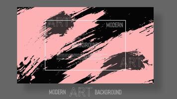 Abstract Background. Grunge Design Paint Texture. Artistic Ink Splatter Illustration. CreativeFrame with Splash. Grungy Brush Banner Template. Old Stroke Element Decoration. vector
