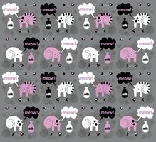 A cats on a gray background vector