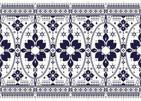 geometric ethnic fabric seamless pattern on White background, design for cloth, carpet, batik, wallpaper, wrapping etc. vector